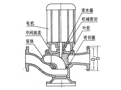 GW型立式管道排污泵 